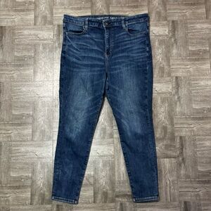 American Eagle Outfitters Super Hi Rise Jegging Next Level Stretch Size 16 Short